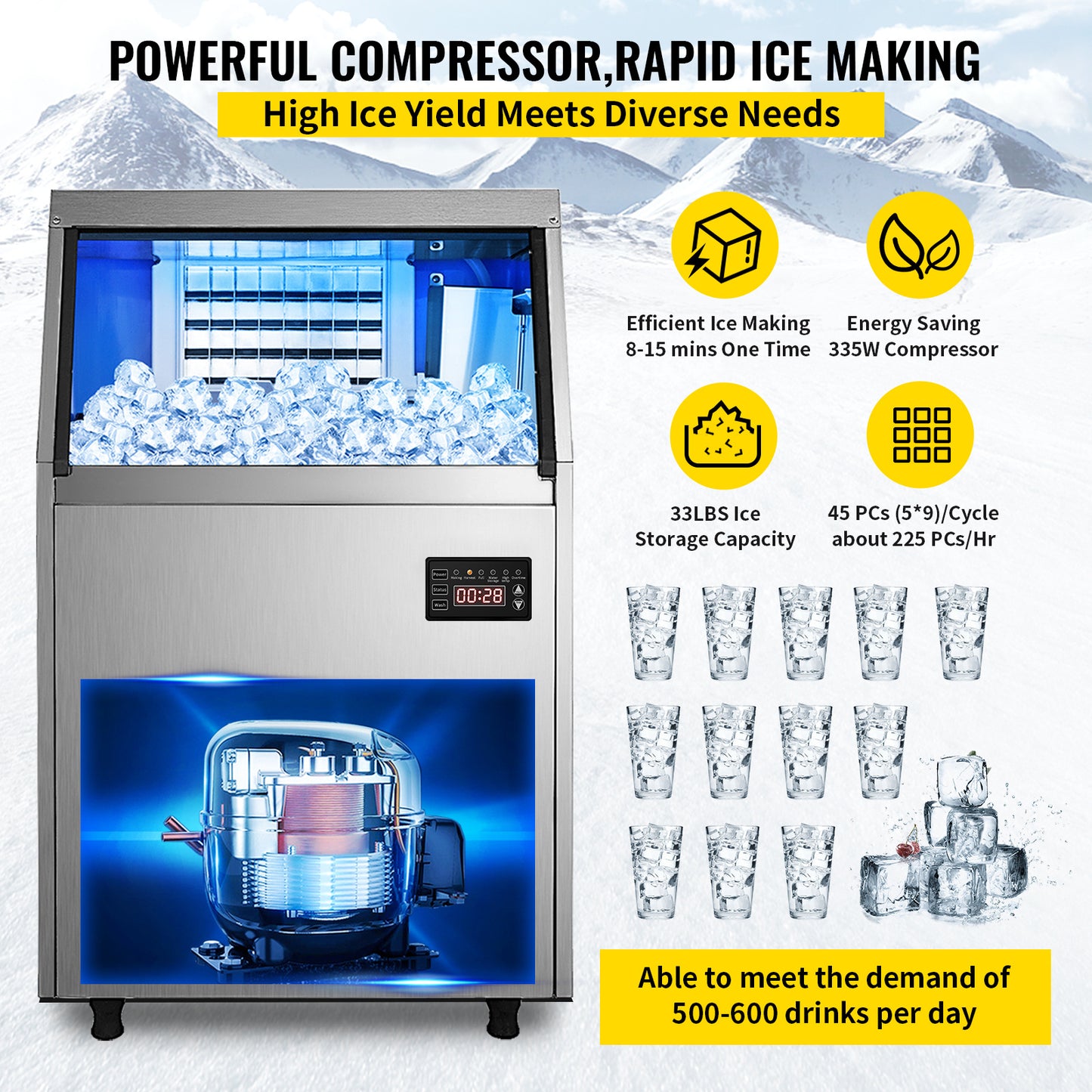 110V Commercial Ice Maker